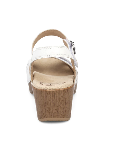 Dansko Women's Season Sandals White Full Grain Sandal Dansko Women's Season Sandals White Full Grain Sandal