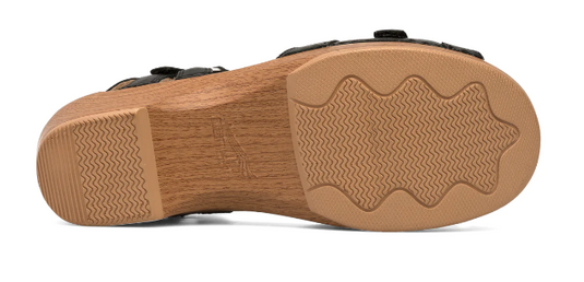 Dansko Women's Season Sandals Black Full Grain Sandal Dansko Women's Season Sandals Black Full Grain Sandal