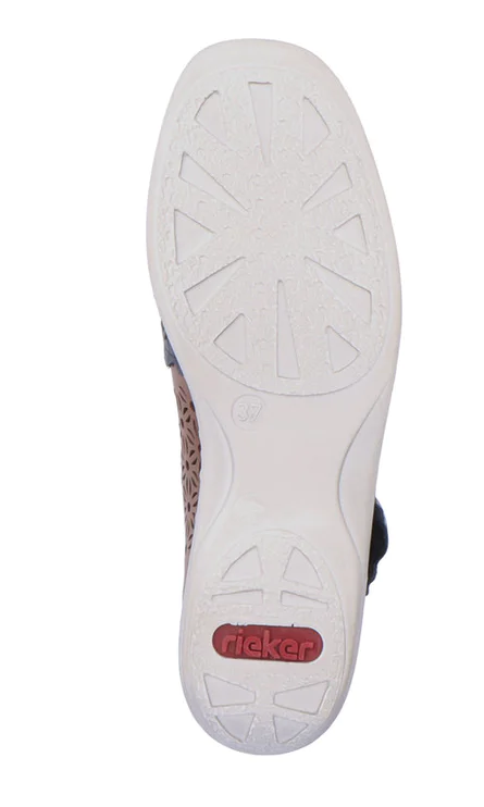 Rieker Women's Doris G4 Sandals Pazifik/Mogano Rieker Women's Doris G4 Sandals Pazifik/Mogano