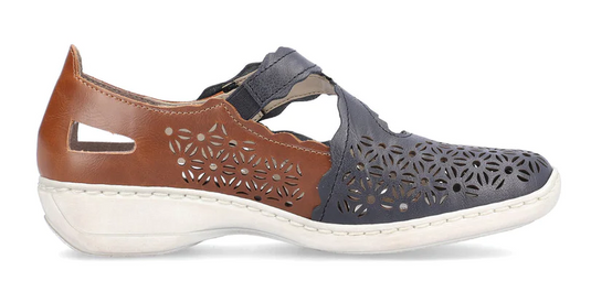 Rieker Women's Doris G4 Sandals Pazifik/Mogano Rieker Women's Doris G4 Sandals Pazifik/Mogano