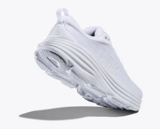 Hoka One One Women's Bondi 8 Sneaker White/White Hoka One One Women's Bondi 8 Sneaker White/White