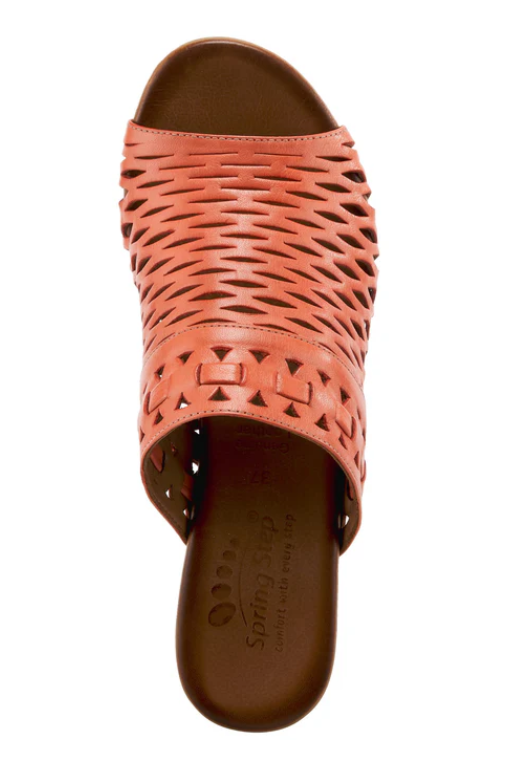 Spring Step Women's Anika Slide Sandal Coral Spring Step Women's Anika Slide Sandal Coral