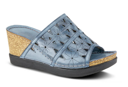 Spring Step Women's Fusawedge Sandal Blue Spring Step Women's Fusawedge Sandal Blue