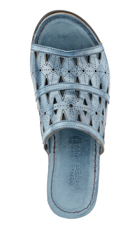 Spring Step Women's Fusawedge Sandal Blue Spring Step Women's Fusawedge Sandal Blue