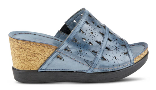 Spring Step Women's Fusawedge Sandal Blue Spring Step Women's Fusawedge Sandal Blue