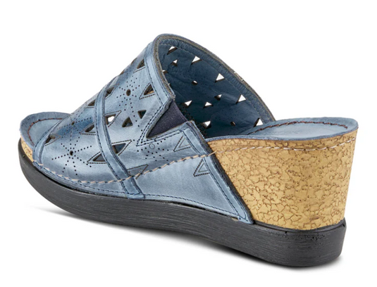 Spring Step Women's Fusawedge Sandal Blue Spring Step Women's Fusawedge Sandal Blue