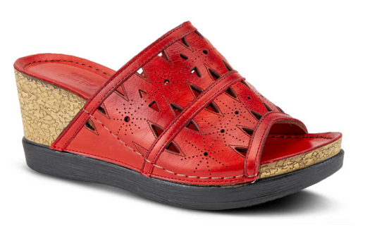 Spring Step Women's Fusawedge Sandal Red Spring Step Women's Fusawedge Sandal Red