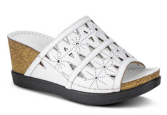 Spring Step Women's Fusawedge Sandal White Spring Step Women's Fusawedge Sandal White