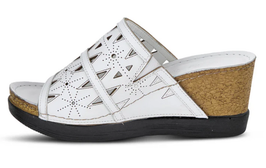 Spring Step Women's Fusawedge Sandal White Spring Step Women's Fusawedge Sandal White