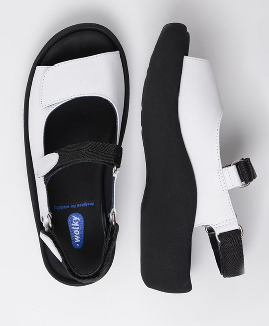 Wolky Women's Jewel Sandal Smooth Leather White Wolky Women's Jewel Sandal Smooth Leather White