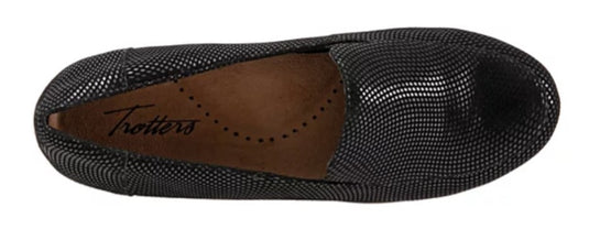 Trotters Women's Deanna Slip On Black Mini Dot Trotters Women's Deanna Slip On Black Mini Dot