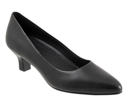 Trotters Women's Kate Pump Black Leather Trotters Women's Kate Pump Black Leather