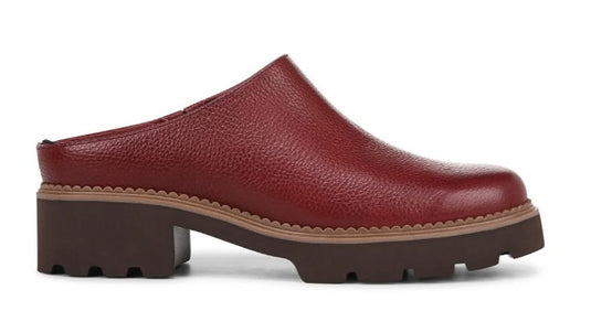Vionic Women's Fairfax Clog Mule Syrah Leather Vionic Women's Fairfax Clog Mule Syrah Leather
