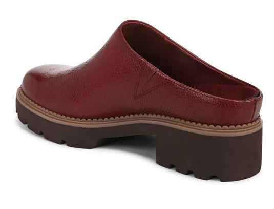 Vionic Women's Fairfax Clog Mule Syrah Leather Vionic Women's Fairfax Clog Mule Syrah Leather