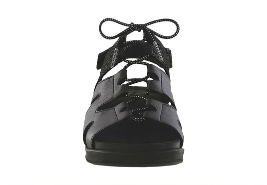 SAS Women's Sedona Lace Up Sandal Driftwood Black Sparkle SAS Women's Sedona Lace Up Sandal Driftwood Black Sparkle