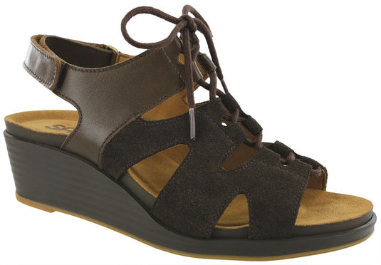 SAS Women's Sedona Lace Up Wedge Sandal Woodlands SAS Women's Sedona Lace Up Wedge Sandal Woodlands