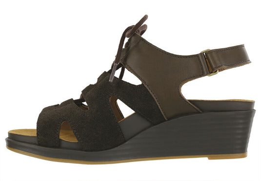 SAS Women's Sedona Lace Up Wedge Sandal Woodlands