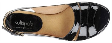 Softspots Women's Neima Sling Back Dress Pump Black Patent Softspots Women's Neima Sling Back Dress Pump Black Patent