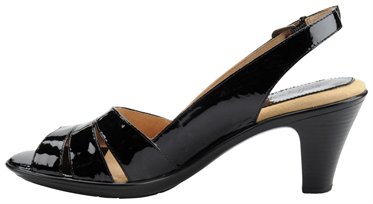 Softspots Women's Neima Sling Back Dress Pump Black Patent Softspots Women's Neima Sling Back Dress Pump Black Patent