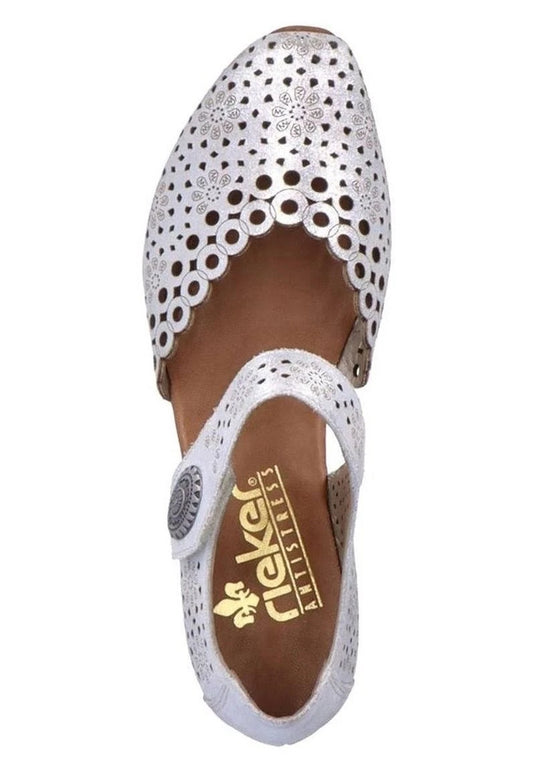 Rieker Women's Mirjam Sandal Silver Rieker Women's Mirjam Sandal Silver