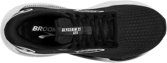 Brooks Women's Glycerin GTS 21 Sneaker Black/Grey/White Brooks Women's Glycerin GTS 21 Sneaker Black/Grey/White