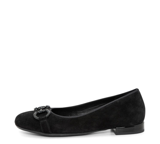 Ara Siena Women's Chain Ballet Flat Black