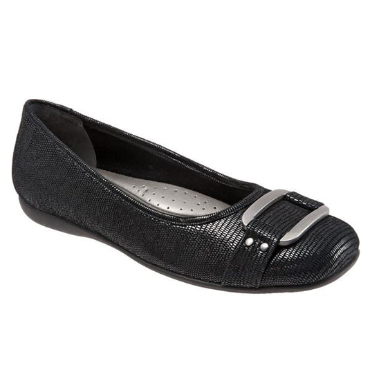 Trotters Women's Sizzle Signature Black Lizard Trotters Women's Sizzle Signature Black Lizard