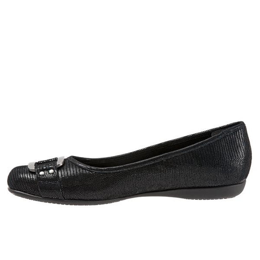 Trotters Women's Sizzle Signature Black Lizard Trotters Women's Sizzle Signature Black Lizard