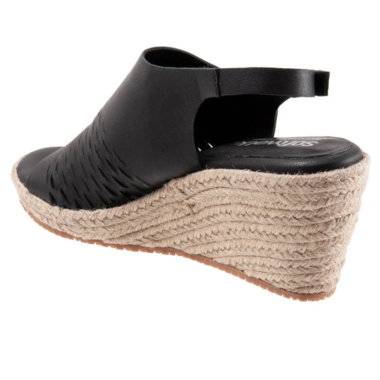 Softwalk Hixson S2207-001 Womens Black Narrow Leather Wedges Sandals Shoes Softwalk Hixson S2207-001 Womens Black Narrow Leather Wedges Sandals Shoes