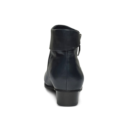 Spring Step Women's Stockholm Bootie Navy Leather Spring Step Women's Stockholm Bootie Navy Leather