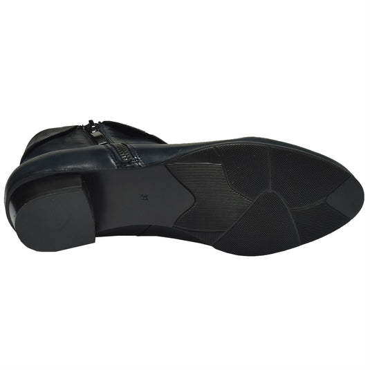 Spring Step Women's Stockholm Bootie Navy Leather Spring Step Women's Stockholm Bootie Navy Leather