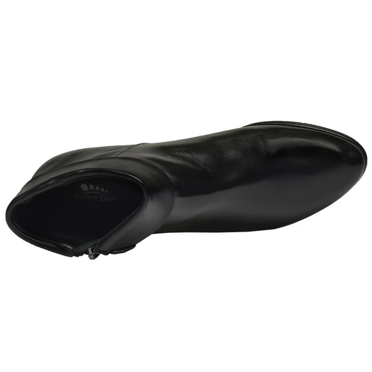 Spring Step Women's Stockholm Bootie Black Leather Spring Step Women's Stockholm Bootie Black Leather