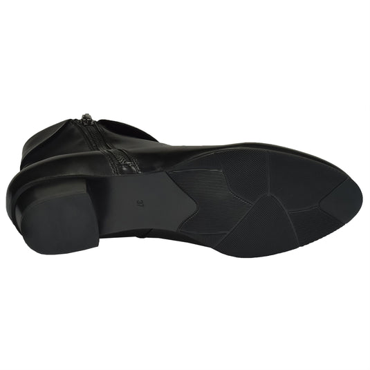 Spring Step Women's Stockholm Bootie Black Leather Spring Step Women's Stockholm Bootie Black Leather