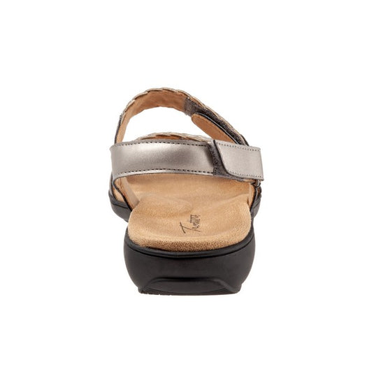 Trotters Women's Teresa Sandal Pewter Trotters Women's Teresa Sandal Pewter