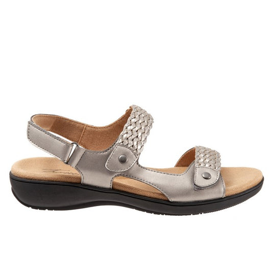 Trotters Women's Teresa Sandal Pewter Trotters Women's Teresa Sandal Pewter