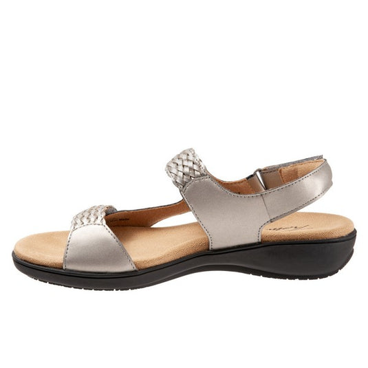 Trotters Women's Teresa Sandal Pewter Trotters Women's Teresa Sandal Pewter