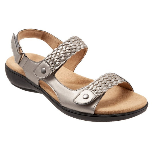 Trotters Women's Teresa Sandal Pewter Trotters Women's Teresa Sandal Pewter