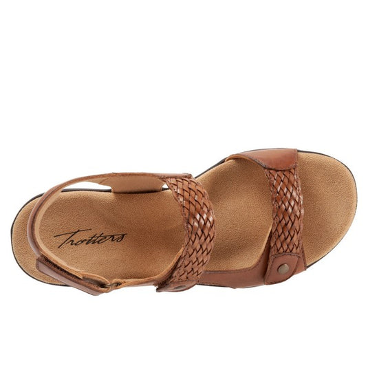 Trotters Women's Teresa Sandal Luggage Trotters Women's Teresa Sandal Luggage