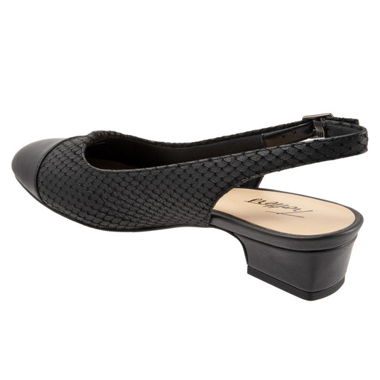 Trotters Women's Dea Slingback Sandals Black Diamond Trotters Women's Dea Slingback Sandals Black Diamond