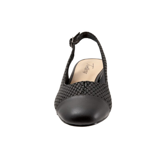 Trotters Women's Dea Slingback Sandals Black Diamond Trotters Women's Dea Slingback Sandals Black Diamond