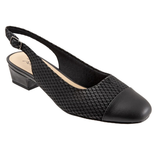 Trotters Women's Dea Slingback Sandals Black Diamond Trotters Women's Dea Slingback Sandals Black Diamond