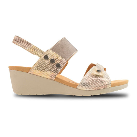 Revere Women's Tahiti Back Strap Wedge Metallic Interest Revere Women's Tahiti Back Strap Wedge Metallic Interest