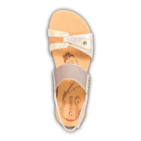 Revere Women's Tahiti Back Strap Wedge Metallic Interest Revere Women's Tahiti Back Strap Wedge Metallic Interest