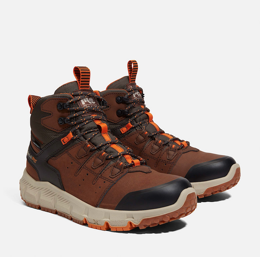Timberland Men's Tempe 6" Soft Toe Waterproof Work Boot - Medium Brown Leather Timberland Men's Tempe 6" Soft Toe Waterproof Work Boot - Medium Brown Leather