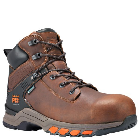 Timberland Men's PRO® Hypercharge 6" Comp Toe Work Boots Brown Full-Grain Timberland Men's PRO® Hypercharge 6" Comp Toe Work Boots Brown Full-Grain