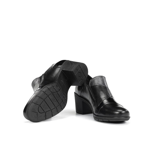 Fluchos Women's Nydia F1802 Mix Block Heels Black Fluchos Women's Nydia F1802 Mix Block Heels Black