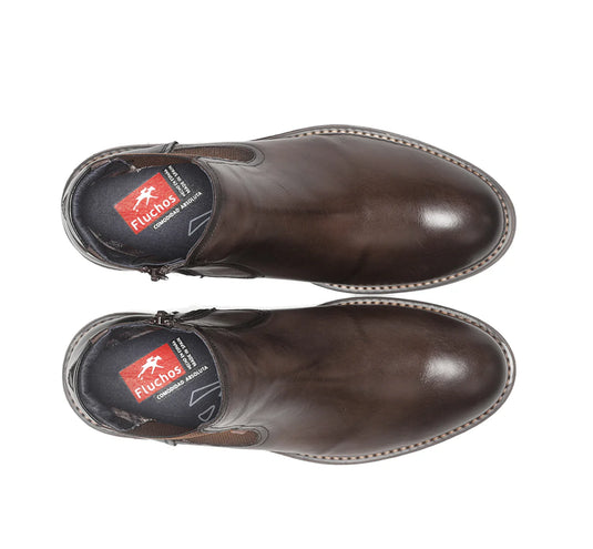 Fluchos Men's TERRY F1343 Brown Ankle Boot Dark Brown Fluchos Men's TERRY F1343 Brown Ankle Boot Dark Brown
