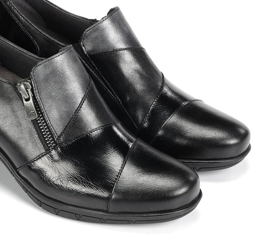 Fluchos Women's Nydia F1802 Mix Block Heels Black Fluchos Women's Nydia F1802 Mix Block Heels Black