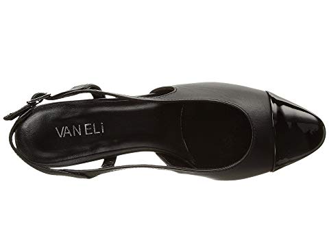 Vaneli Women's Aliz Sling Back Dress Pump Black Nappa/Black Patent Vaneli Women's Aliz Sling Back Dress Pump Black Nappa/Black Patent