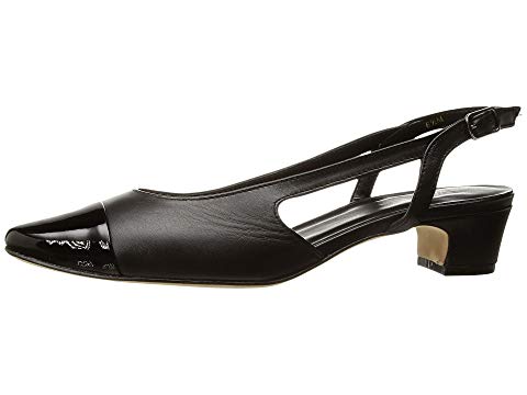 Vaneli Women's Aliz Sling Back Dress Pump Black Nappa/Black Patent Vaneli Women's Aliz Sling Back Dress Pump Black Nappa/Black Patent